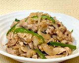 簡単時短夕飯弁当。豚肉のすりおろし林檎の照り焼き作り方8写真