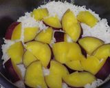 【腸活レシピ】さつまいもご飯作り方4写真