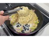 そら豆とベーコンのクリームパスタ★動画★作り方21写真