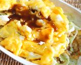 冷凍炒飯で簡単玉子炒飯　オムチャーハン作り方4写真