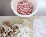 豚こまと舞茸のすき焼き風甘辛炒め作り方2写真