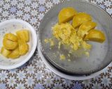 コロン♪と可愛い💛こし餡入りさつま芋の茶巾絞り🍠作り方4写真