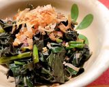 金時草のおかかポン酢作り方4写真