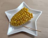 3分　とうもろこしの簡単つぶ取り作り方1写真