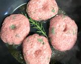 つなぎなしソースなし 肉々香草ハンバーグ作り方11写真
