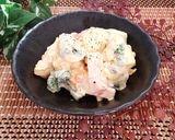 今夜の夕飯の一品♪ゆで卵のだしマヨサラダ作り方4写真