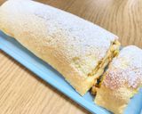バナナのカスタードロールケーキ作り方15写真