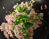 簡単！かぼちゃとピーマンの甘辛ひき肉炒め作り方6写真