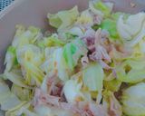 ＊春キャベツと豚肉のゴマドレ炒め＊作り方4写真
