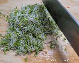 刻みスプラウトのトマトもやし和え作り方1写真