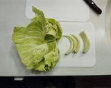 キャベツと魚ニソのマヨネーズ炒め作り方1写真