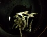 だいこん葉といりこの炒め物作り方2写真