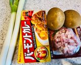 長ねぎとじゃがいものカレー作り方1写真