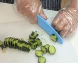 梅シロップと醤油でごくごく飲めるサラダ作り方2写真