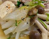 新玉ねぎと豚肉と豆腐のすき煮風♪作り方5写真
