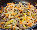 牛野菜すき卵とじ♪作り方4写真
