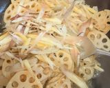 れんこんとみょうがの炒め煮作り方3写真