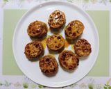 今日の夕飯！蓮根厚揚つくねハンバーグ主菜作り方12写真