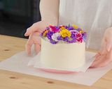 ガーデンケーキ (エディブルフラワー)作り方28写真