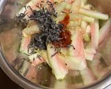 超〜簡単スイカの甘皮　四川風豆板醤和え💕作り方3写真