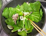 チンゲン菜のかた焼きそば作り方5写真