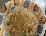 レンジ簡単ポークチャップ味オムライス弁当作り方5写真