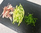 刺身とみょうがときゅうりの明太子和え作り方1写真