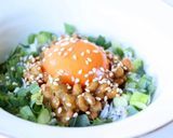 おつまみ・丼に【香味しらす納豆(丼)】作り方2写真