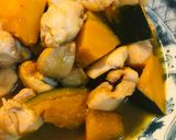鶏肉とカボチャのあまから煮作り方4写真