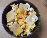 レンチン簡単!高野豆腐で親子丼風作り方8写真