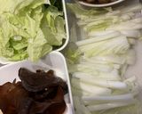 揚げ焼きそばの茸餡かけ作り方1写真