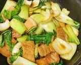 豚バラチンゲン菜炒め作り方4写真