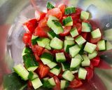大豆サラダ🥗トマトとキューリで♪作り方1写真