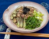 納豆とサバ缶で　ひっぱり蕎麦　作り方5写真