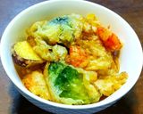 残り物の天ぷら・かき揚げで 「酢天丼」砂糖不使用作り方4写真