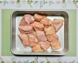 節約簡単夕飯主菜鶏胸肉茸法蓮草クリーム煮肉料理作り方3写真