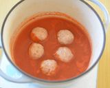 肉団子のメキシコ風トマトジュース煮込み♪作り方5写真