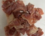 簡単　鶏もも肉とキャベツのオイスター炒め作り方1写真