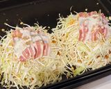 ホットプレートで広島お好み焼き作り方4写真