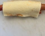食パンでウィンナーのロール巻き作り方3写真