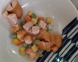 レンジ簡単ビーフストロガノフ味オムライス弁当作り方1写真