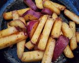 揚げ焼きで大学いも作り方5写真
