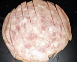 ハムとズッキーニの炒り卵焼き作り方3写真