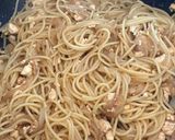 混ぜるだけで濃厚！豆腐ガリバタ醤油パスタ作り方6写真
