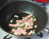 夏野菜とベーコンのピリ辛炒めスパゲティ作り方6写真