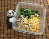 【牛乳でクリームパスタ】電子レンジ調理作り方2写真