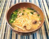アミエビとキノコのお味噌汁作り方3写真