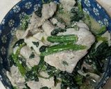 簡単★夕食!豚肉と法蓮草のスタミナ炒め作り方2写真