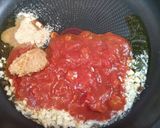 簡単昼食ウニ？味噌トマトクリームのパスタ作り方3写真