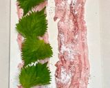 豚ばら肉の大葉巻き 辛味噌添え作り方3写真
